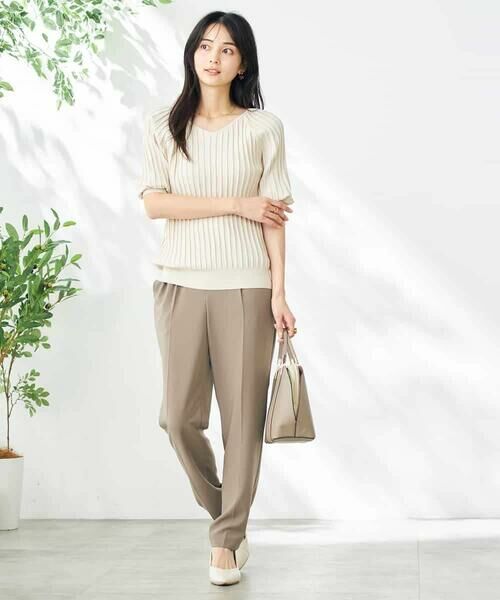 a.v.v / アー・ヴェ・ヴェ チノ・ワークパンツ | 【接触冷感/洗える/イージーケア】美ラクるスッキリ見えテーパードパンツ | 詳細15