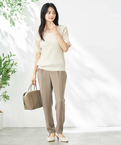 a.v.v / アー・ヴェ・ヴェ チノ・ワークパンツ | 【接触冷感/洗える/イージーケア】美ラクるスッキリ見えテーパードパンツ | 詳細16