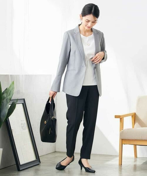 a.v.v / アー・ヴェ・ヴェ チノ・ワークパンツ | 【接触冷感/洗える/イージーケア】美ラクるスッキリ見えテーパードパンツ | 詳細29