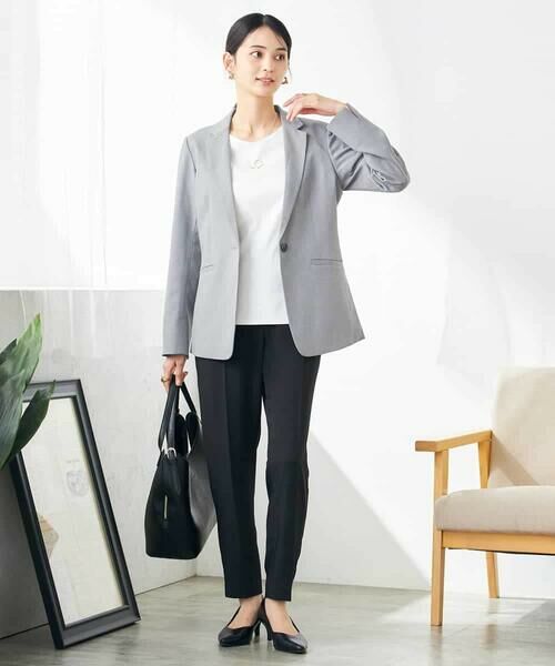 a.v.v / アー・ヴェ・ヴェ チノ・ワークパンツ | 【接触冷感/洗える/イージーケア】美ラクるスッキリ見えテーパードパンツ | 詳細30