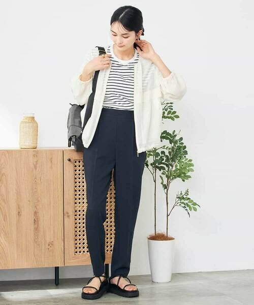 a.v.v / アー・ヴェ・ヴェ チノ・ワークパンツ | 【接触冷感/洗える/イージーケア】美ラクるスッキリ見えテーパードパンツ | 詳細9