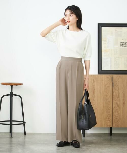 a.v.v / アー・ヴェ・ヴェ その他パンツ | 【接触冷感/洗える/イージーケア】美ラクるスッキリ見えワイドパンツ | 詳細12