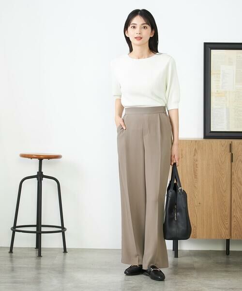 a.v.v / アー・ヴェ・ヴェ その他パンツ | 【接触冷感/洗える/イージーケア】美ラクるスッキリ見えワイドパンツ | 詳細13