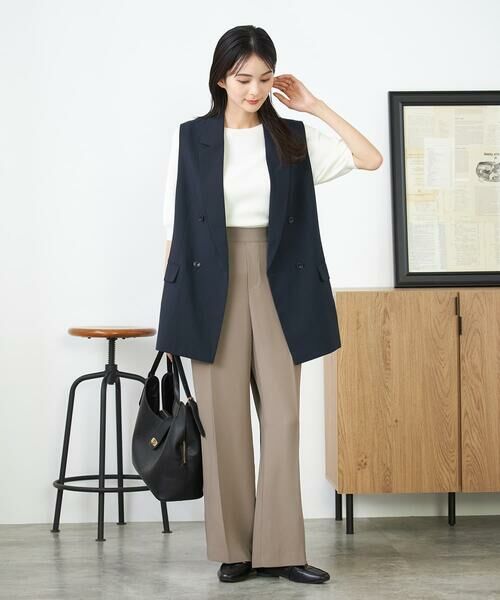 a.v.v / アー・ヴェ・ヴェ その他パンツ | 【接触冷感/洗える/イージーケア】美ラクるスッキリ見えワイドパンツ | 詳細14