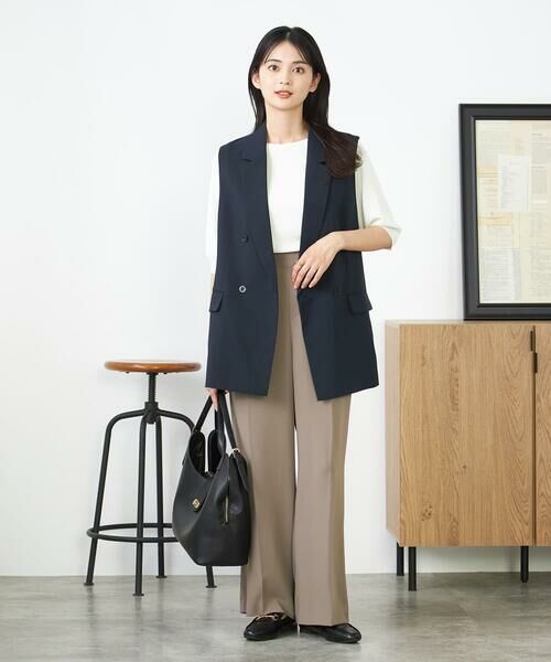 a.v.v / アー・ヴェ・ヴェ その他パンツ | 【接触冷感/洗える/イージーケア】美ラクるスッキリ見えワイドパンツ | 詳細16