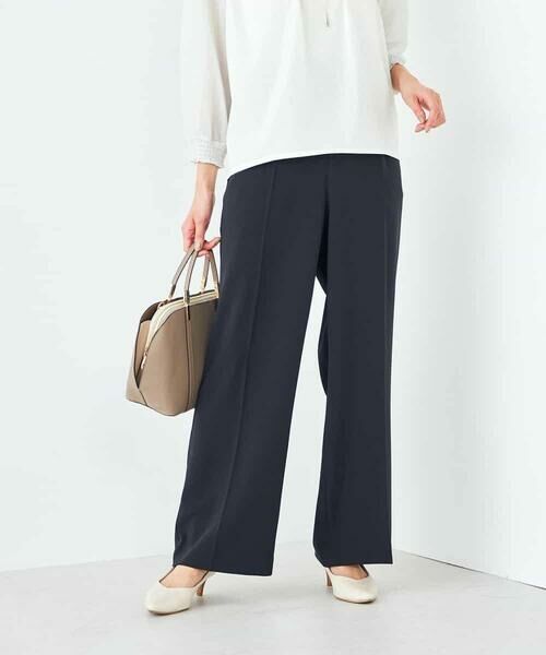 a.v.v / アー・ヴェ・ヴェ その他パンツ | 【接触冷感/洗える/イージーケア】美ラクるスッキリ見えワイドパンツ | 詳細2