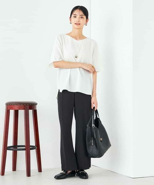 a.v.v / アー・ヴェ・ヴェ その他パンツ | 【接触冷感/洗える/イージーケア】美ラクるスッキリ見えワイドパンツ | 詳細26