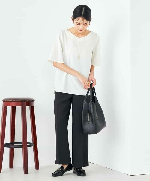 a.v.v / アー・ヴェ・ヴェ その他パンツ | 【接触冷感/洗える/イージーケア】美ラクるスッキリ見えワイドパンツ | 詳細27