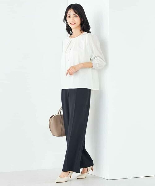 a.v.v / アー・ヴェ・ヴェ その他パンツ | 【接触冷感/洗える/イージーケア】美ラクるスッキリ見えワイドパンツ | 詳細4