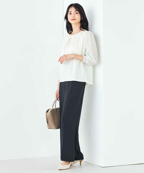 a.v.v / アー・ヴェ・ヴェ その他パンツ | 【接触冷感/洗える/イージーケア】美ラクるスッキリ見えワイドパンツ | 詳細5