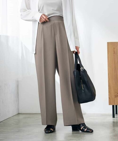 a.v.v / アー・ヴェ・ヴェ その他パンツ | 【接触冷感/洗える/イージーケア】美ラクるスッキリ見えワイドパンツ | 詳細6