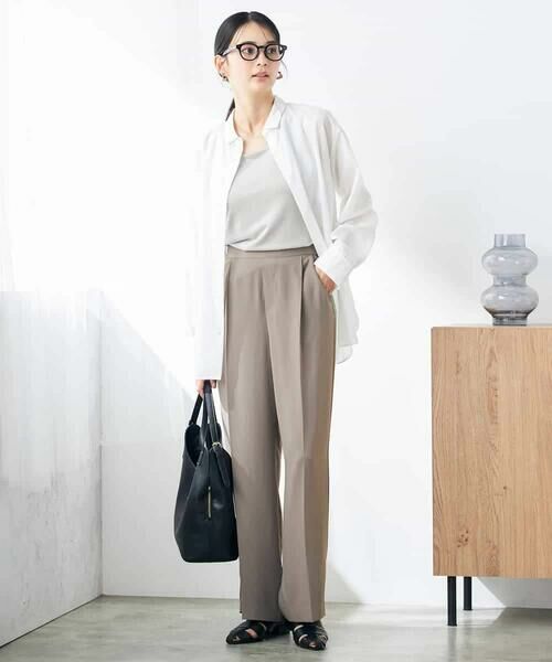 a.v.v / アー・ヴェ・ヴェ その他パンツ | 【接触冷感/洗える/イージーケア】美ラクるスッキリ見えワイドパンツ | 詳細9