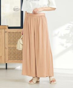 a.v.v / アー・ヴェ・ヴェ その他パンツ | 【洗える/セットアップ対応可】サテンギャザースカンツ