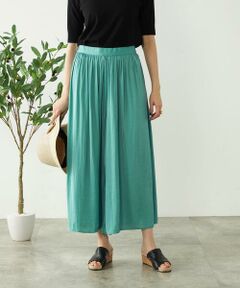 a.v.v / アー・ヴェ・ヴェ その他パンツ | 【洗える/セットアップ対応可】サテンギャザースカンツ