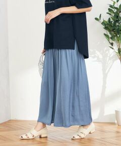 a.v.v / アー・ヴェ・ヴェ その他パンツ | 【洗える/セットアップ対応可】サテンギャザースカンツ