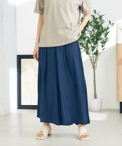 a.v.v / アー・ヴェ・ヴェ その他パンツ | 【洗える/セットアップ対応可】サテンギャザースカンツ