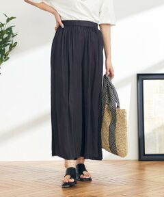 a.v.v / アー・ヴェ・ヴェ その他パンツ | 【洗える/セットアップ対応可】サテンギャザースカンツ