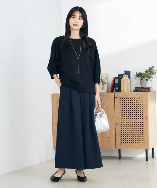 a.v.v / アー・ヴェ・ヴェ その他パンツ | 【接触冷感/UVカット/イージーケア/雑誌InRed(宝島社)5月号掲載】麻調フレアパンツ | 詳細11