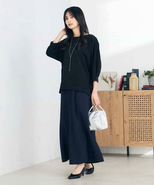 a.v.v / アー・ヴェ・ヴェ その他パンツ | 【接触冷感/UVカット/イージーケア/雑誌InRed(宝島社)5月号掲載】麻調フレアパンツ | 詳細12