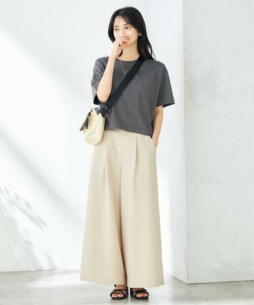 a.v.v / アー・ヴェ・ヴェ その他パンツ | 【接触冷感/UVカット/イージーケア/雑誌InRed(宝島社)5月号掲載】麻調フレアパンツ | 詳細17