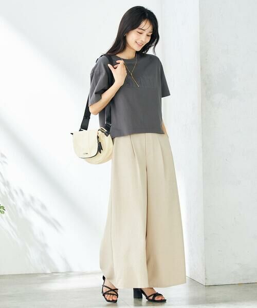 a.v.v / アー・ヴェ・ヴェ その他パンツ | 【接触冷感/UVカット/イージーケア/雑誌InRed(宝島社)5月号掲載】麻調フレアパンツ | 詳細19