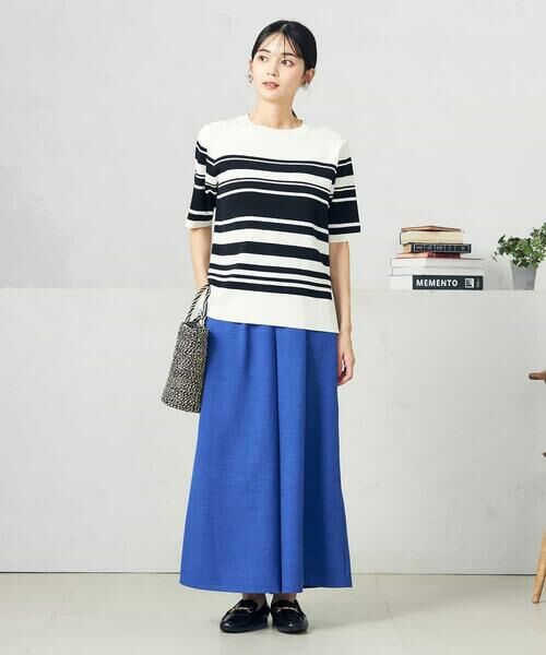 a.v.v / アー・ヴェ・ヴェ その他パンツ | 【接触冷感/UVカット/イージーケア/雑誌InRed(宝島社)5月号掲載】麻調フレアパンツ | 詳細2