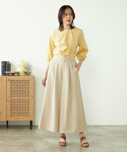 a.v.v / アー・ヴェ・ヴェ その他パンツ | 【接触冷感/UVカット/イージーケア/雑誌InRed(宝島社)5月号掲載】麻調フレアパンツ | 詳細21