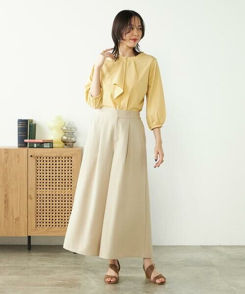 a.v.v / アー・ヴェ・ヴェ その他パンツ | 【接触冷感/UVカット/イージーケア/雑誌InRed(宝島社)5月号掲載】麻調フレアパンツ | 詳細23