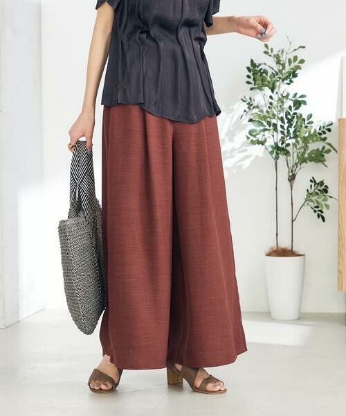 a.v.v / アー・ヴェ・ヴェ その他パンツ | 【接触冷感/UVカット/イージーケア/雑誌InRed(宝島社)5月号掲載】麻調フレアパンツ | 詳細24