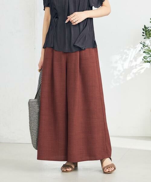 a.v.v / アー・ヴェ・ヴェ その他パンツ | 【接触冷感/UVカット/イージーケア/雑誌InRed(宝島社)5月号掲載】麻調フレアパンツ | 詳細25