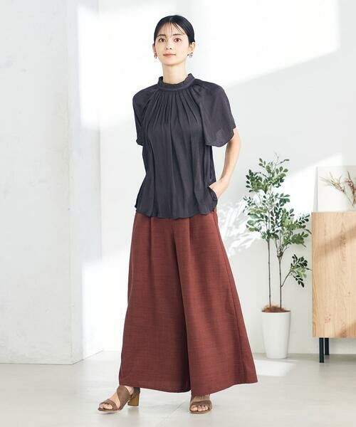 a.v.v / アー・ヴェ・ヴェ その他パンツ | 【接触冷感/UVカット/イージーケア/雑誌InRed(宝島社)5月号掲載】麻調フレアパンツ | 詳細26