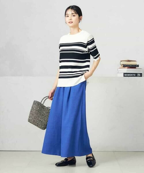 a.v.v / アー・ヴェ・ヴェ その他パンツ | 【接触冷感/UVカット/イージーケア/雑誌InRed(宝島社)5月号掲載】麻調フレアパンツ | 詳細3