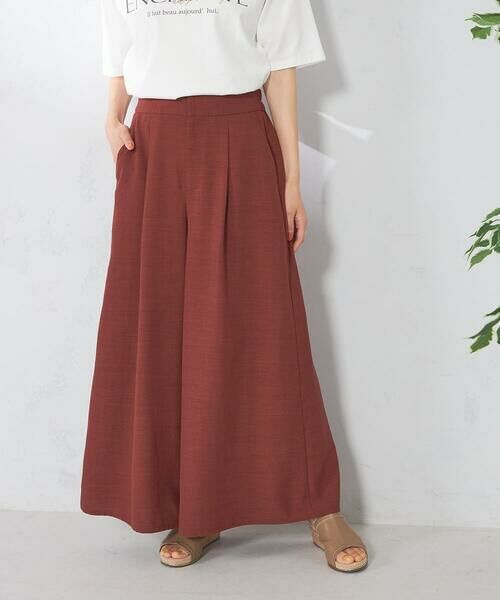 a.v.v / アー・ヴェ・ヴェ その他パンツ | 【接触冷感/UVカット/イージーケア/雑誌InRed(宝島社)5月号掲載】麻調フレアパンツ | 詳細30