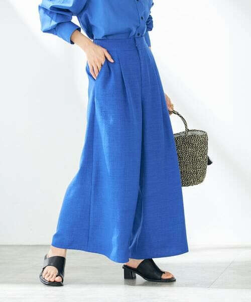 a.v.v / アー・ヴェ・ヴェ その他パンツ | 【接触冷感/UVカット/イージーケア/雑誌InRed(宝島社)5月号掲載】麻調フレアパンツ | 詳細5