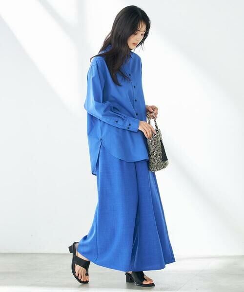 a.v.v / アー・ヴェ・ヴェ その他パンツ | 【接触冷感/UVカット/イージーケア/雑誌InRed(宝島社)5月号掲載】麻調フレアパンツ | 詳細7