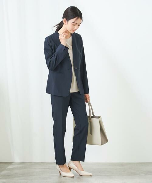 a.v.v / アー・ヴェ・ヴェ ノーカラージャケット | 【洗える/イージーケア/UVカット/接触冷感/吸水速乾】サマーストレッチノーカラージャケット | 詳細19