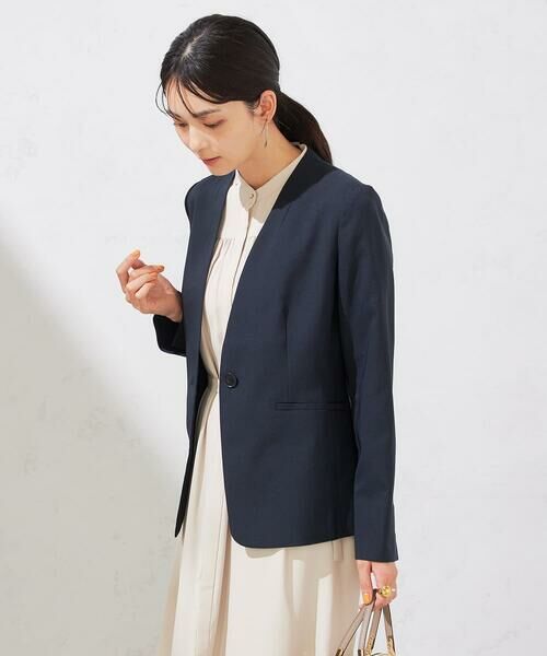 a.v.v / アー・ヴェ・ヴェ ノーカラージャケット | 【洗える/イージーケア/UVカット/接触冷感/吸水速乾】サマーストレッチノーカラージャケット | 詳細20