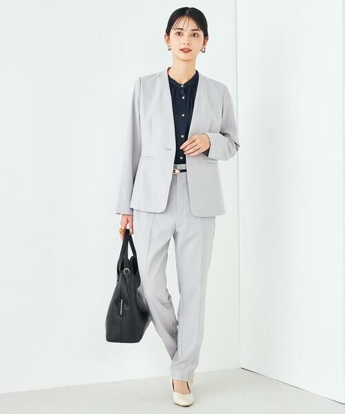 a.v.v / アー・ヴェ・ヴェ ノーカラージャケット | 【洗える/イージーケア/UVカット/接触冷感/吸水速乾】サマーストレッチノーカラージャケット | 詳細7