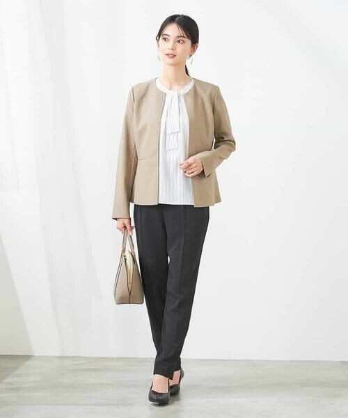 a.v.v / アー・ヴェ・ヴェ ノーカラージャケット | 【洗える/イージーケア/UVカット/接触冷感/吸水速乾】サマーストレッチキーネックジャケット | 詳細15