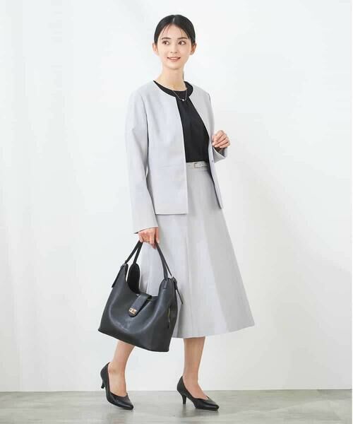 a.v.v / アー・ヴェ・ヴェ ノーカラージャケット | 【洗える/イージーケア/UVカット/接触冷感/吸水速乾】サマーストレッチキーネックジャケット | 詳細21