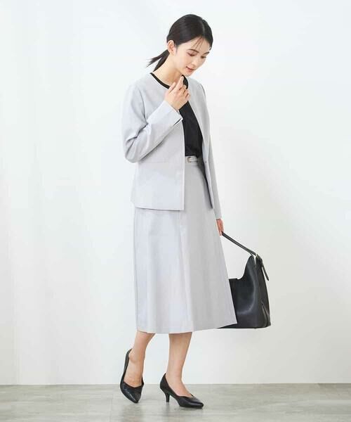 a.v.v / アー・ヴェ・ヴェ ノーカラージャケット | 【洗える/イージーケア/UVカット/接触冷感/吸水速乾】サマーストレッチキーネックジャケット | 詳細23