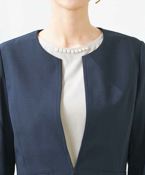 a.v.v / アー・ヴェ・ヴェ ノーカラージャケット | 【洗える/イージーケア/UVカット/接触冷感/吸水速乾】サマーストレッチキーネックジャケット | 詳細27