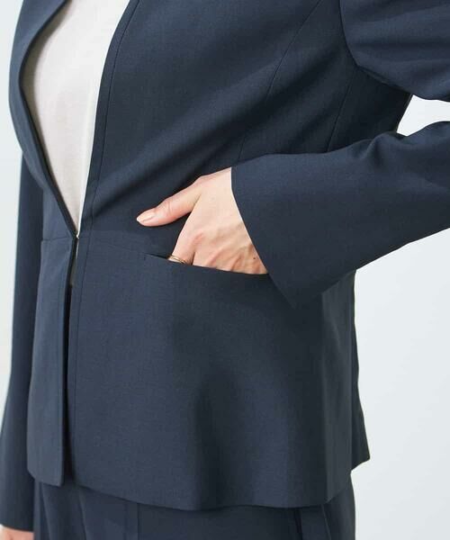 a.v.v / アー・ヴェ・ヴェ ノーカラージャケット | 【洗える/イージーケア/UVカット/接触冷感/吸水速乾】サマーストレッチキーネックジャケット | 詳細30