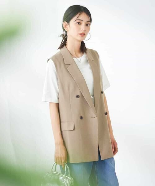 a.v.v / アー・ヴェ・ヴェ テーラードジャケット | 【洗える/イージーケア/UVカット/接触冷感/吸水速乾】サマーストレッチダブルジレ | 詳細20