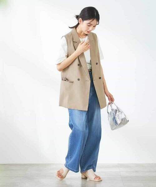 a.v.v / アー・ヴェ・ヴェ テーラードジャケット | 【洗える/イージーケア/UVカット/接触冷感/吸水速乾】サマーストレッチダブルジレ | 詳細24