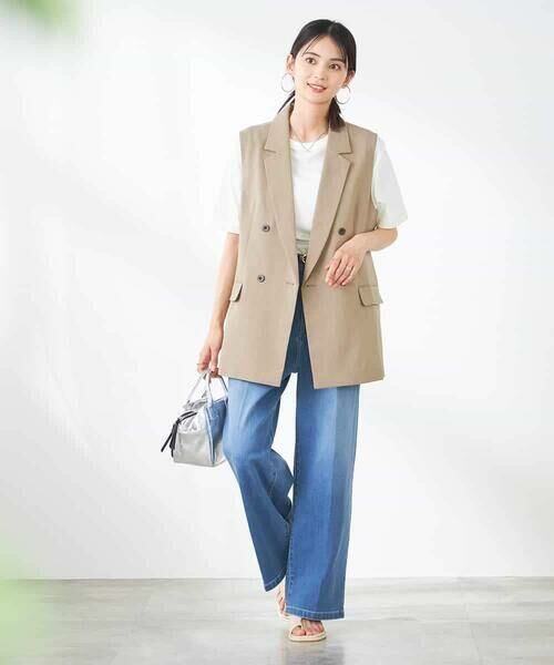 a.v.v / アー・ヴェ・ヴェ テーラードジャケット | 【洗える/イージーケア/UVカット/接触冷感/吸水速乾】サマーストレッチダブルジレ | 詳細25