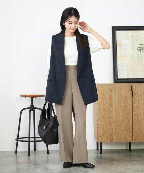 a.v.v / アー・ヴェ・ヴェ テーラードジャケット | 【洗える/イージーケア/UVカット/接触冷感/吸水速乾】サマーストレッチダブルジレ | 詳細5