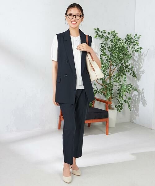 a.v.v / アー・ヴェ・ヴェ テーラードジャケット | 【洗える/イージーケア/UVカット/接触冷感/吸水速乾】サマーストレッチダブルジレ | 詳細6