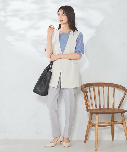 a.v.v / アー・ヴェ・ヴェ チノ・ワークパンツ | 【洗える/イージーケア/UVカット/接触冷感/吸水速乾】サマーストレッチテーパードパンツ | 詳細13