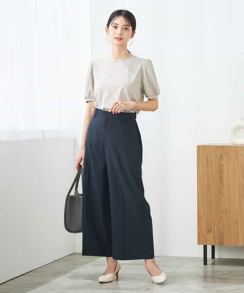 a.v.v / アー・ヴェ・ヴェ ショート・ハーフ・半端丈パンツ | 【洗える/イージーケア/UVカット/接触冷感/吸水速乾】サマーストレッチクロップドパンツ | 詳細2